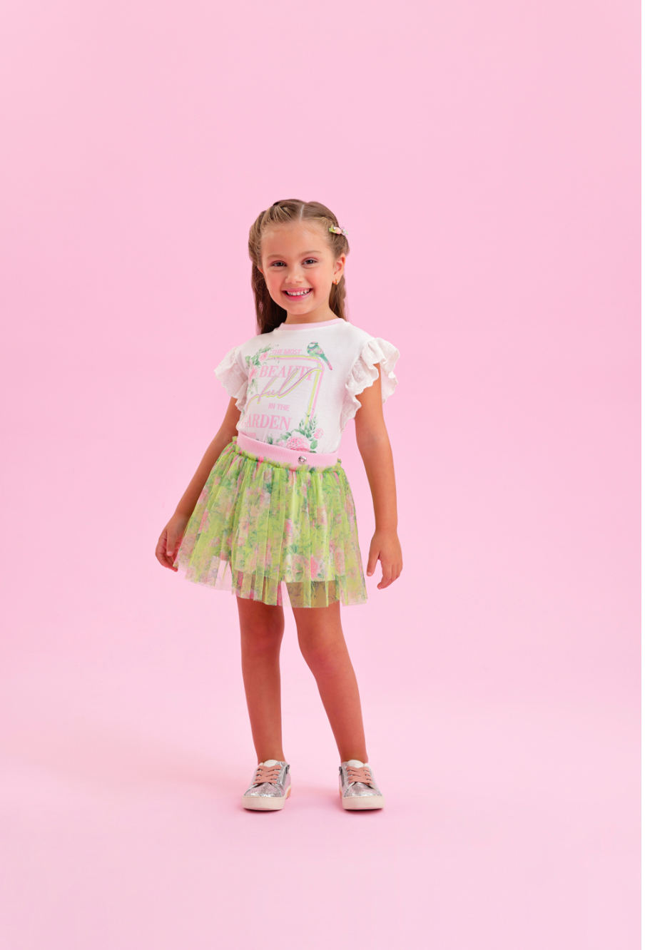 Bright Garden Skirt Set