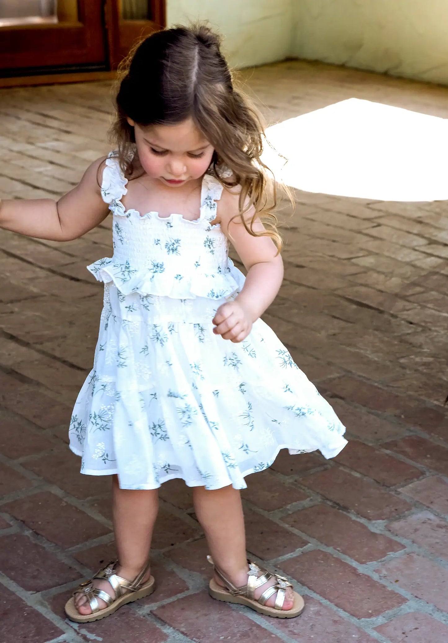 White Smocked Dress