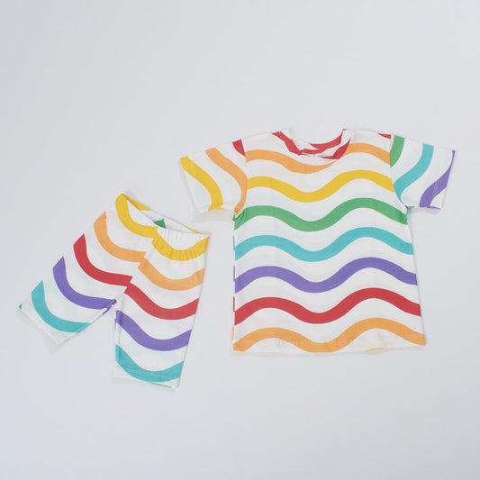 Rainbow biker short