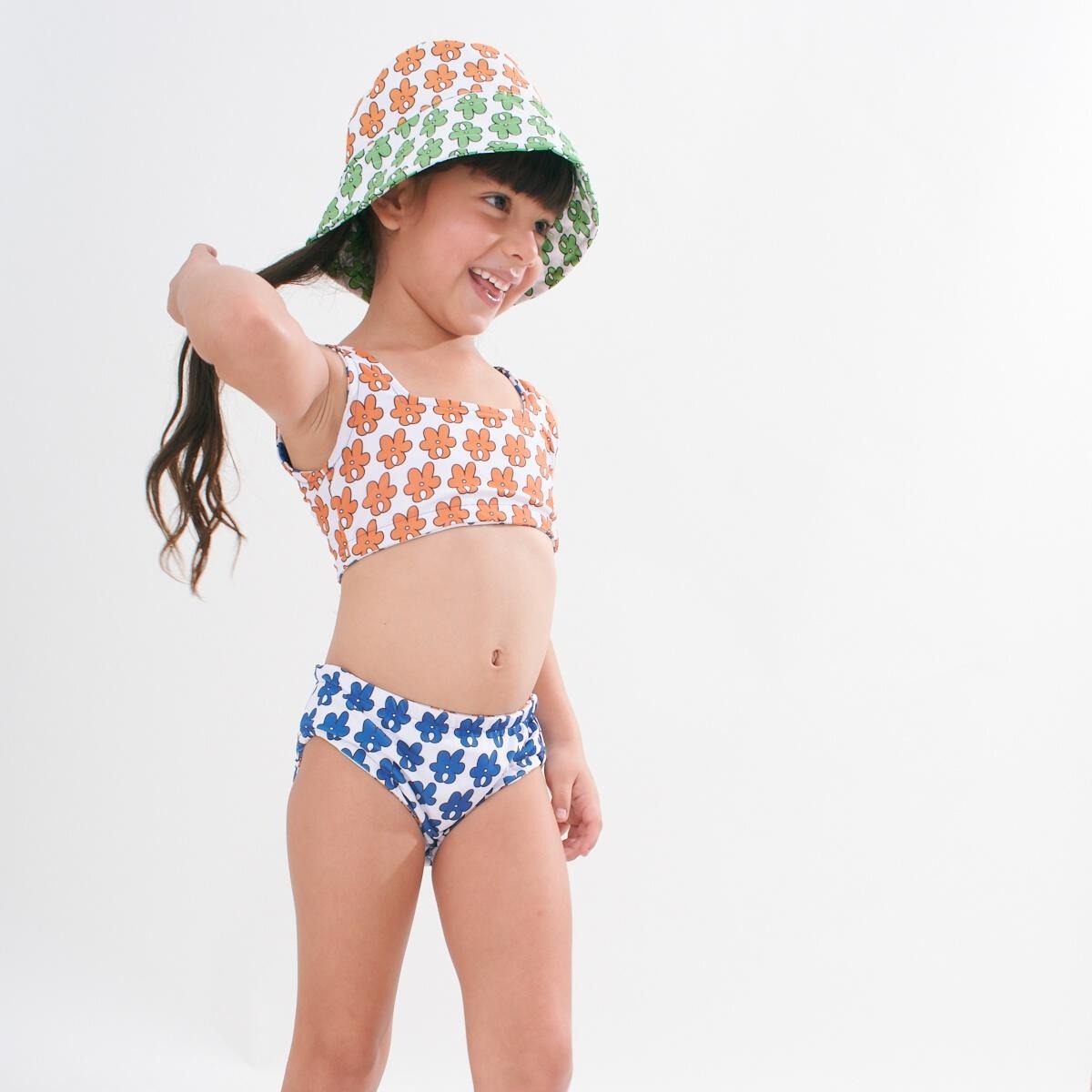 Reversible flowers Swimsuit