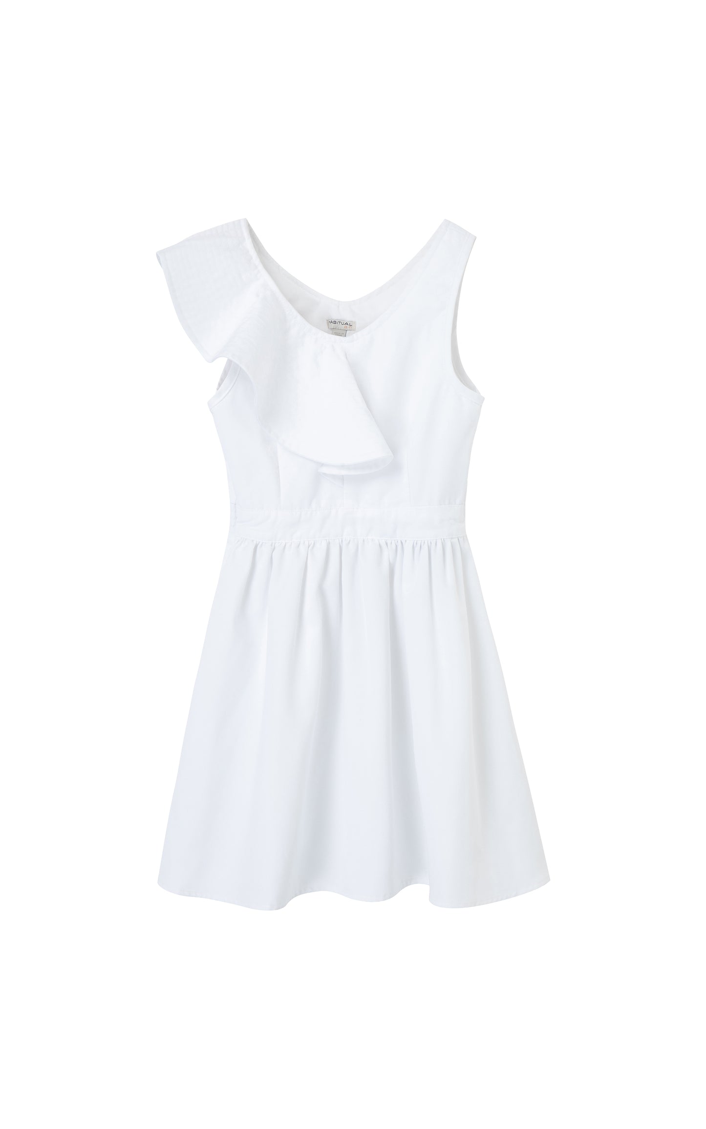 White Ruffle Dress