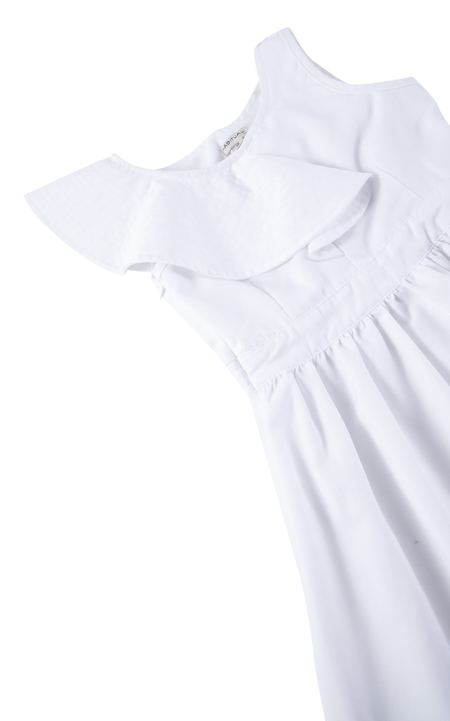 White Ruffle Dress